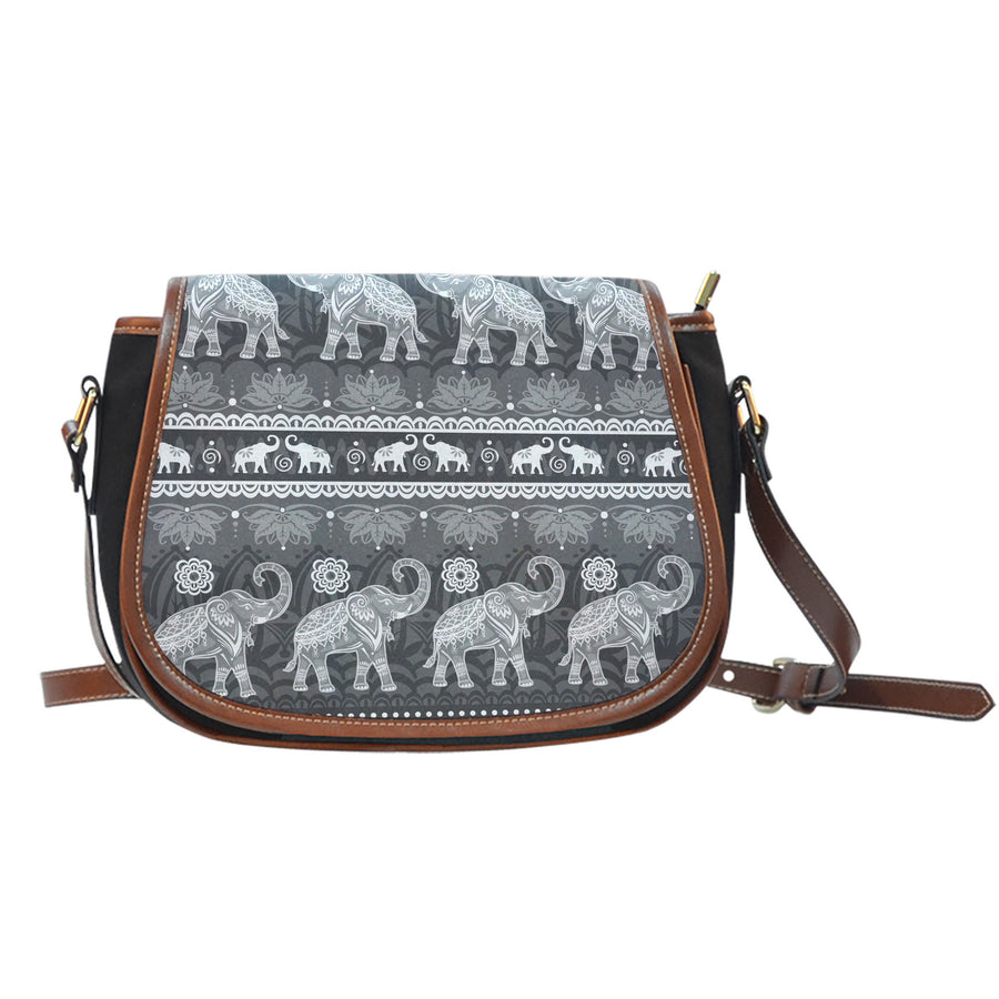 Elephant Mandala - Saddle Bag