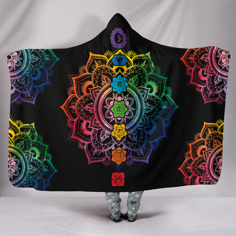 Chakra Mandala - Hooded Blanket