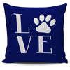 Love Dogs Navy Pillow Cover