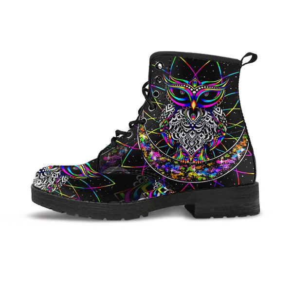 Colourful Owl Boots Luvlavie
