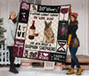 Wine and German Shepherd - Premium Quilt