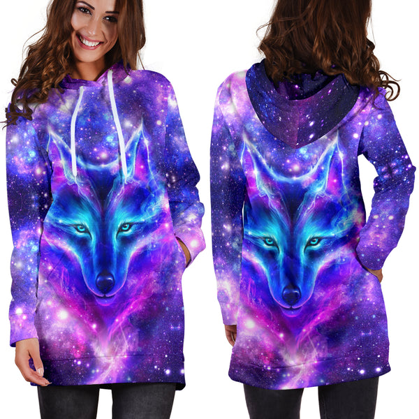 Space galaxy sales wolf hoodie