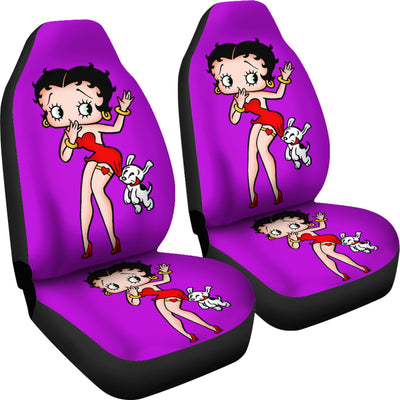 Purple Betty Boop - Car Seat Covers