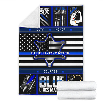 Blue Lives Matter - Premium Blanket