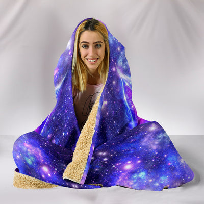 Galaxy Wolf - Hooded Blanket