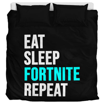 Eat Sleep Fortnite Bedding Set