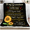 TO MY GRANDSON - I'LL ALWAYS BE WITH YOU - PREMIUM BLANKET