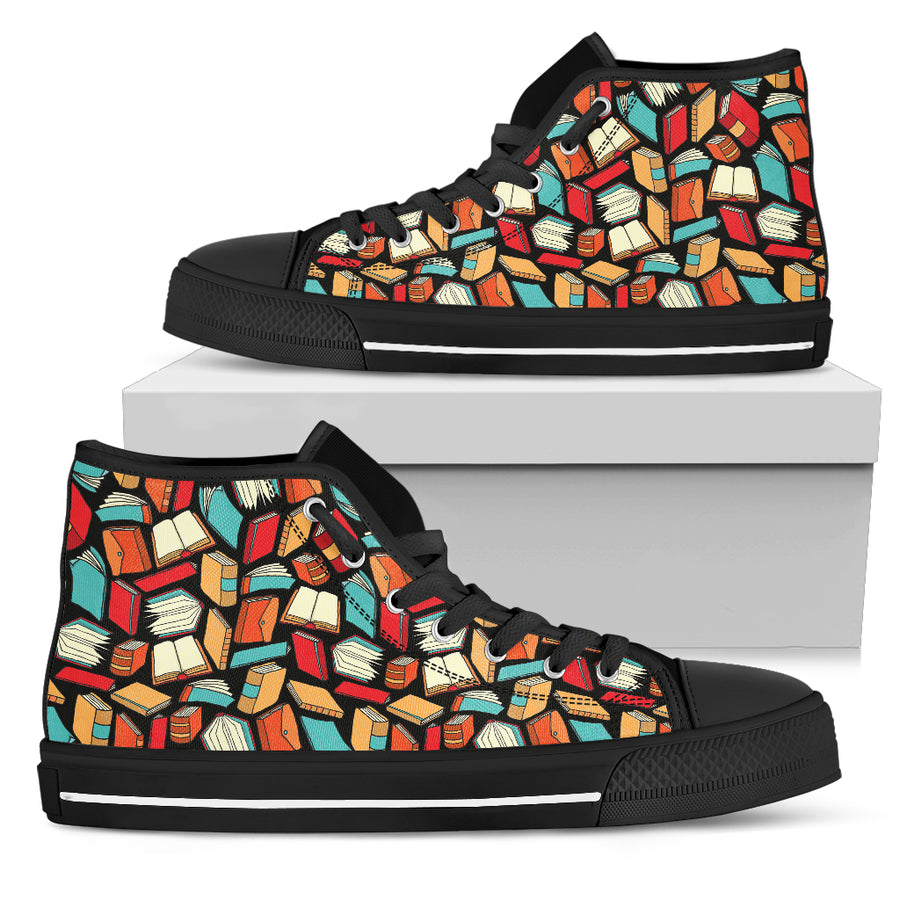 Book Lovers Pattern - High Tops
