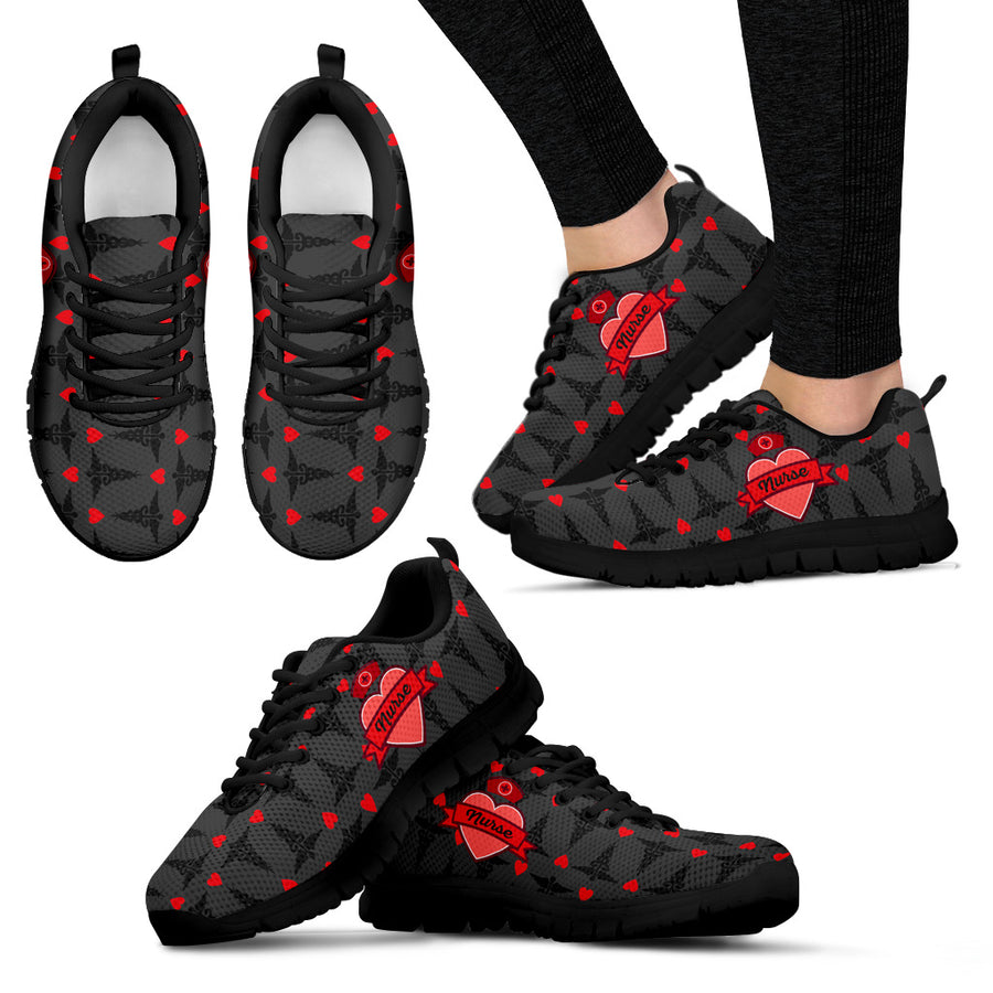 Nurse Black Sole Sneakers