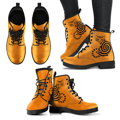 Spiral Cat Women's Leather Boots