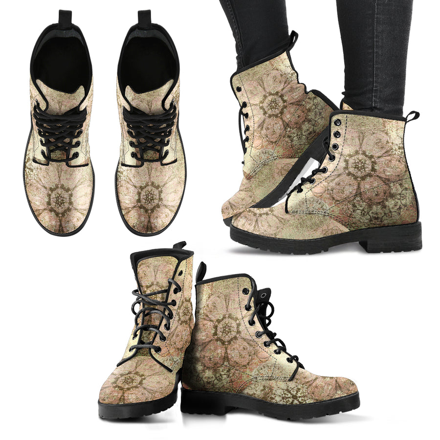 Old Flower Women's Leather Boots