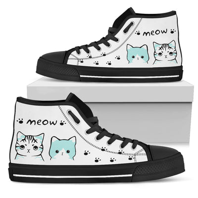 Blue Cat Meow - High Tops