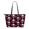 Pink Floral Skull - Tote Bag