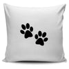 Black Paw Pillow Cover
