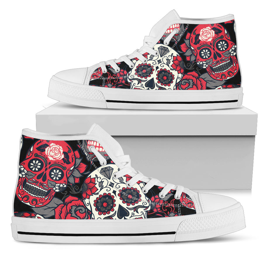 Pink Sugar Skull - High Tops