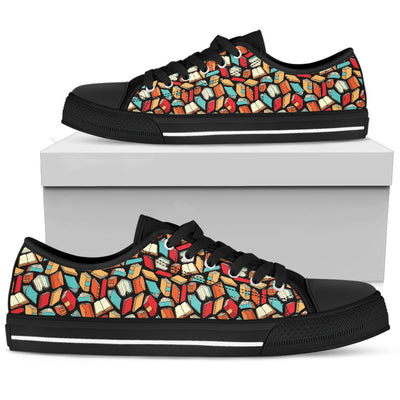 Book Lovers Pattern - Low Tops