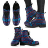 Aztec Blue Woman's Leather Boots