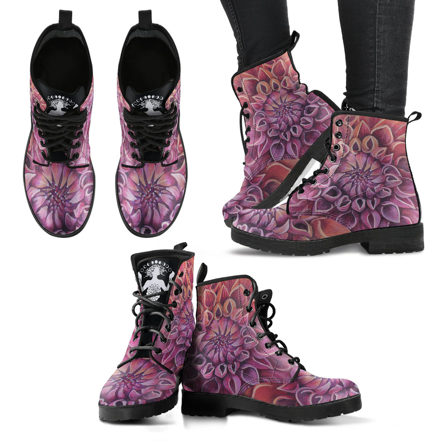 Flower Women's Leather Boots