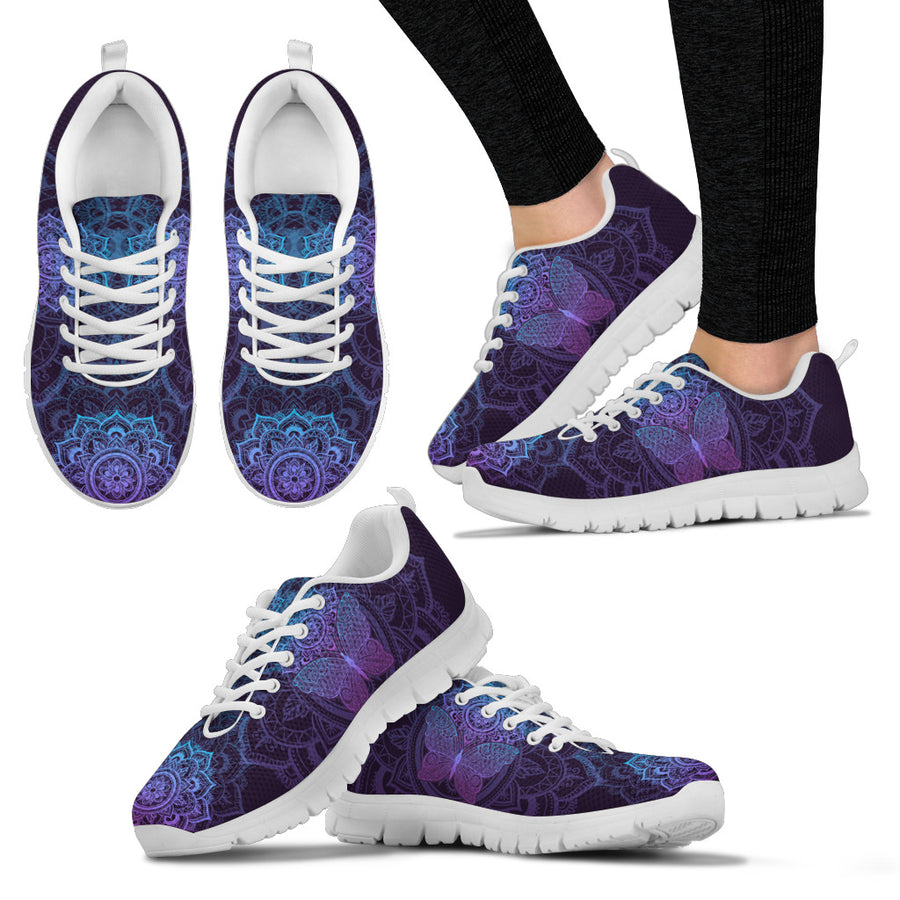 Purple Butterfly - Sneakers