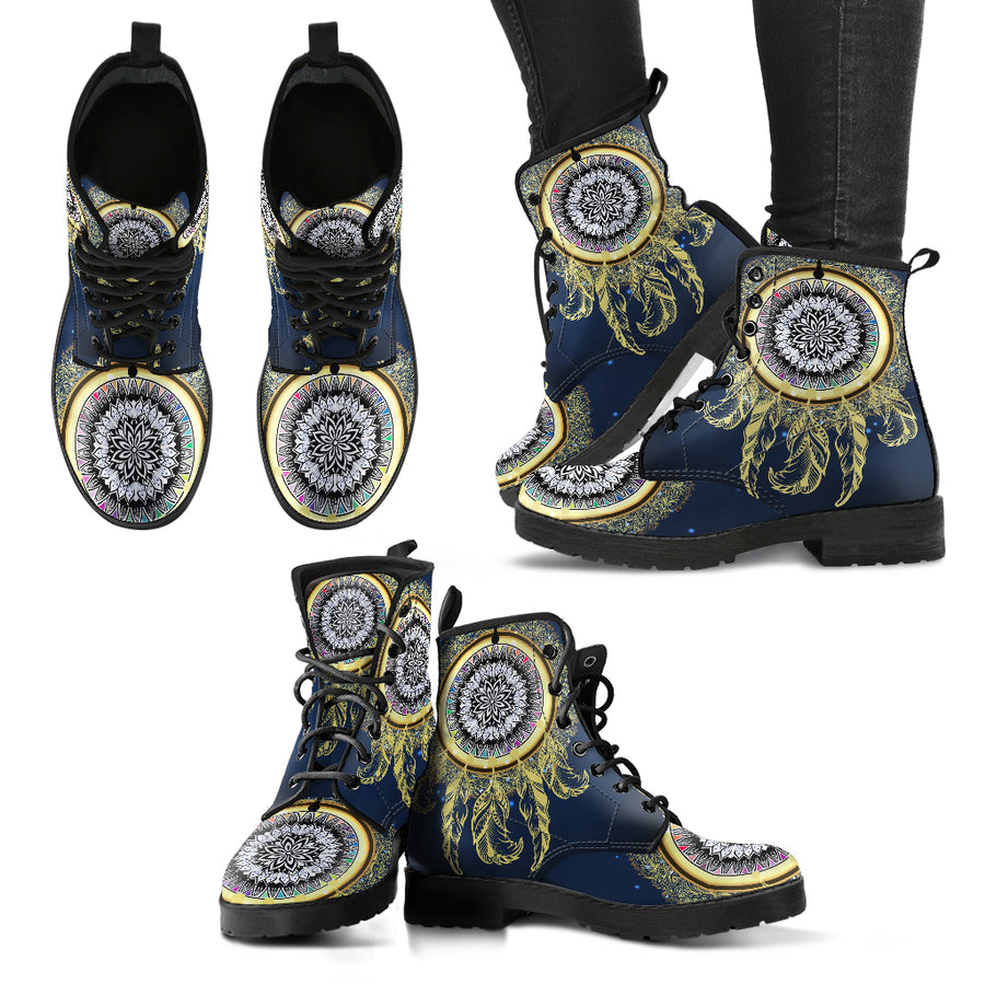 Golden Dreamcatcher Women's Leather Boots