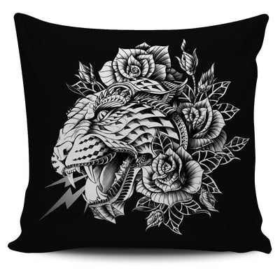 LION ORNATE ANIMAL PILLOW COVER