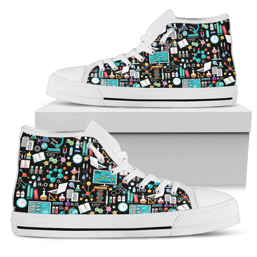 Science Pattern - High Tops