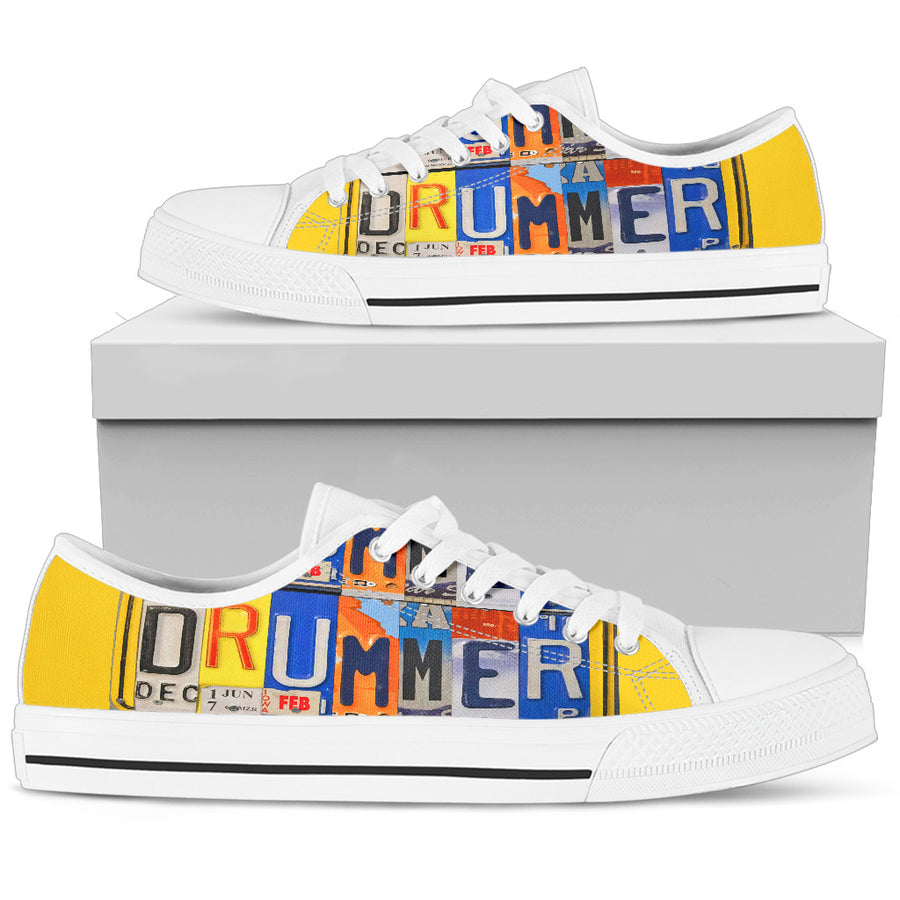 Drummer License Plate - Low Tops