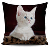 White Kitten Watercolor - Pillow Cover