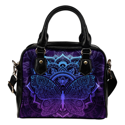 Purple Butterfly Handbag