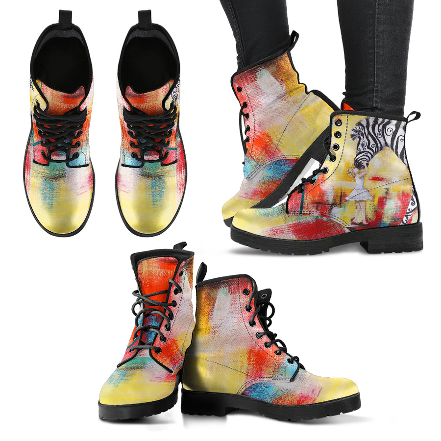 Acceptance Zebra Leather Boots