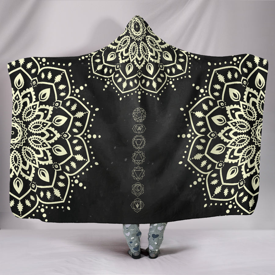 Chakra Mandala V2 - Hooded Blanket