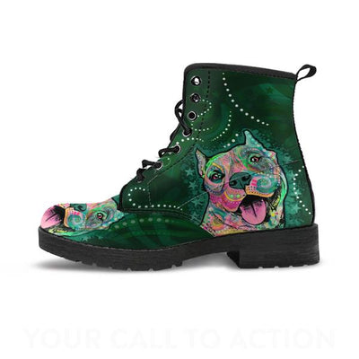 Green Pit Bull - Boots