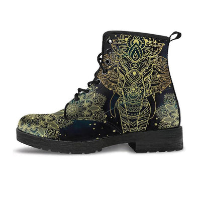 Golden Elephant Mandala Boots