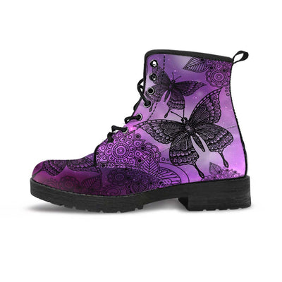 Magic Butterflies Purple Boots