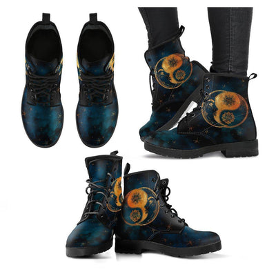 Yin Yang Sun and Moon Boots