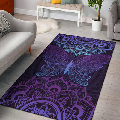 Purple Butterfly - Rug