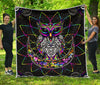 Colourful Owl - Premium Quilt