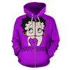 Purple Betty Boop - Zip-Up Hoodie