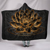 Golden Lotus - Hooded Blanket