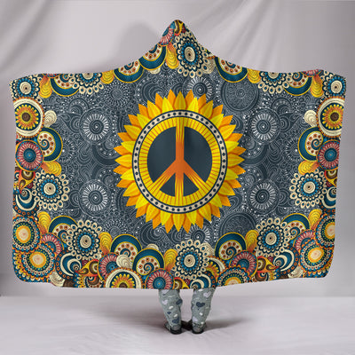 Peace Mandala - Hooded Blanket