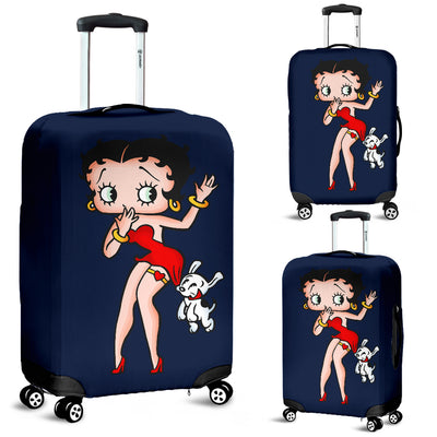 Navy Betty Boop - Luggage Covers