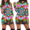 Psychedelic Rave Hoodie Dress