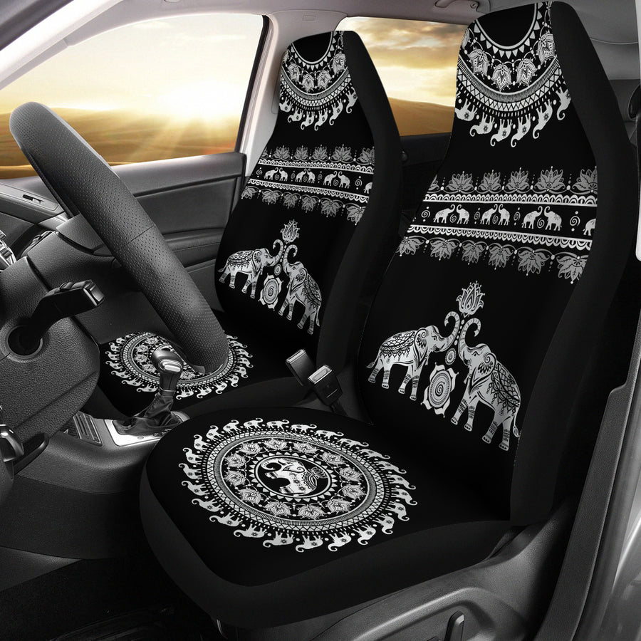 Sugar Skulls Car Seat Covers - (Set of 2) - Luvlavie