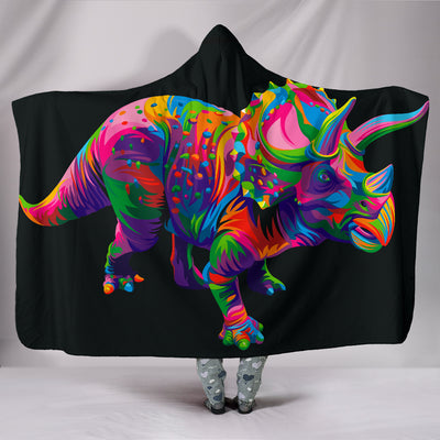 Triceratops Hooded Blanket