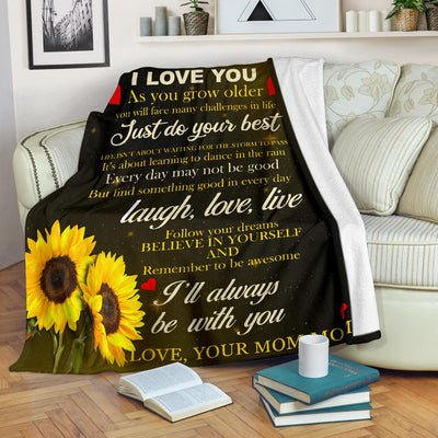 TO MY GRANDSONS - I'LL ALWAYS BE WITH YOU - PREMIUM BLANKET