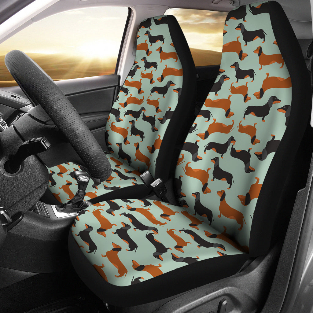 Dachshund Car Seat Covers Set of 2