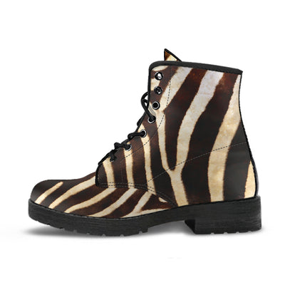 Zebra - Vegan Leather Boots