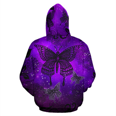 Magic Butterflies - Purple - Hoodie