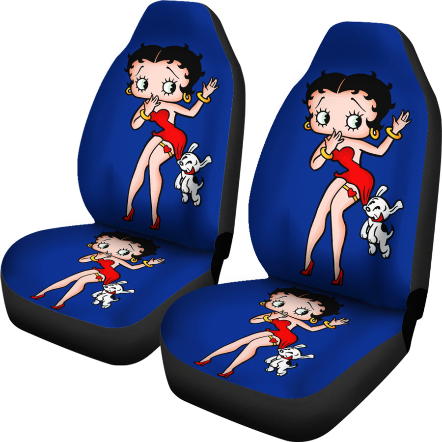 Blue Betty Boop - Car Seat Covers