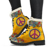 Peace and Love - Faux Fur Boots